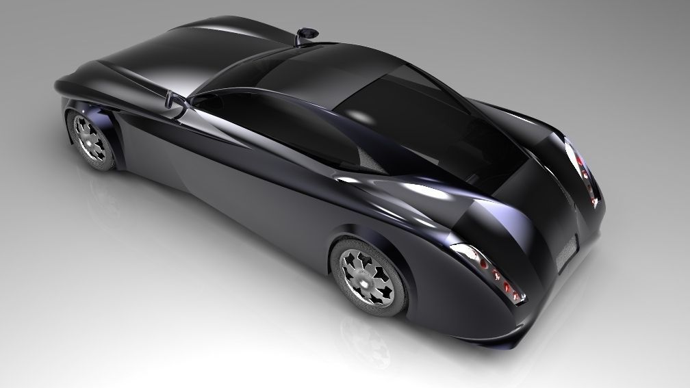 New car design Free 3D model_7