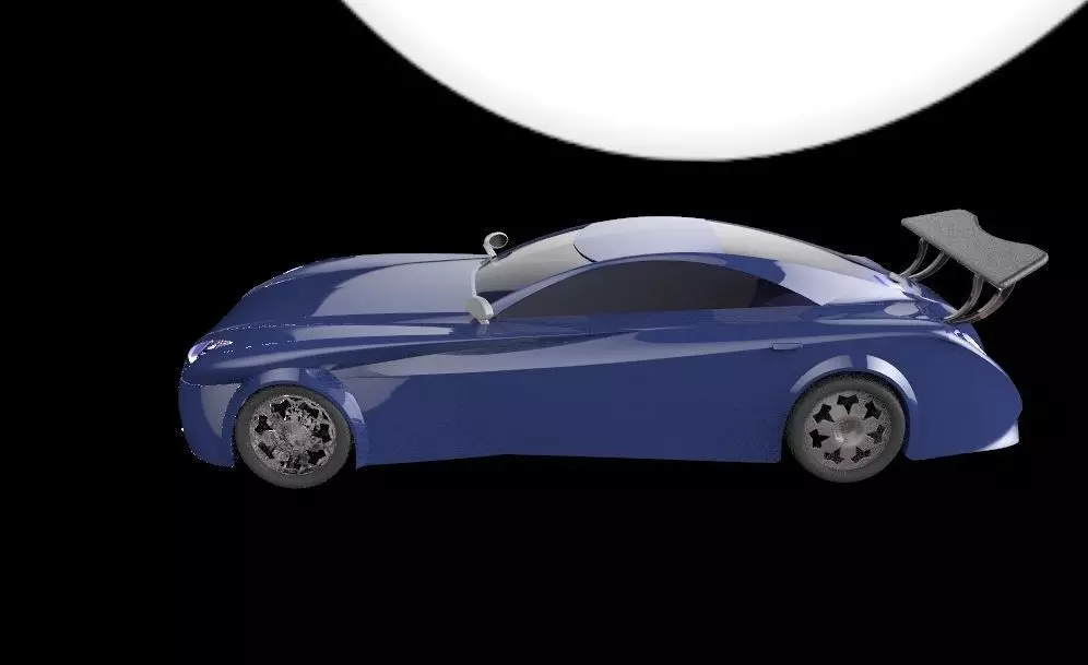 New car design Free 3D model_0