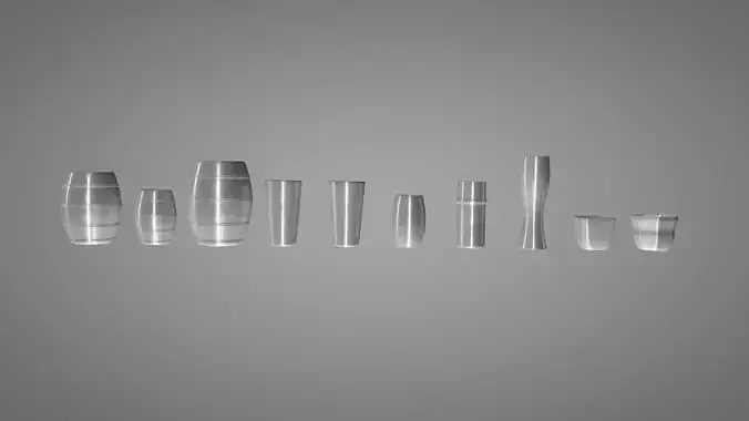 Glass Set - 10 Glasses