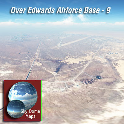 In The Clouds 2 - Over Edwards Airforce Base - sky dome pak Texture_5