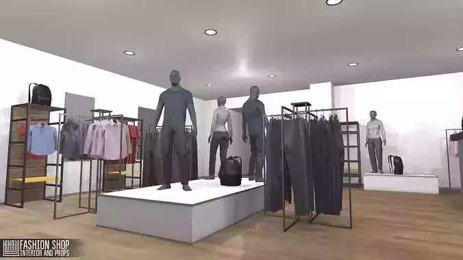 Fashion shop - interior and props