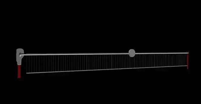 barrier background with metal fence