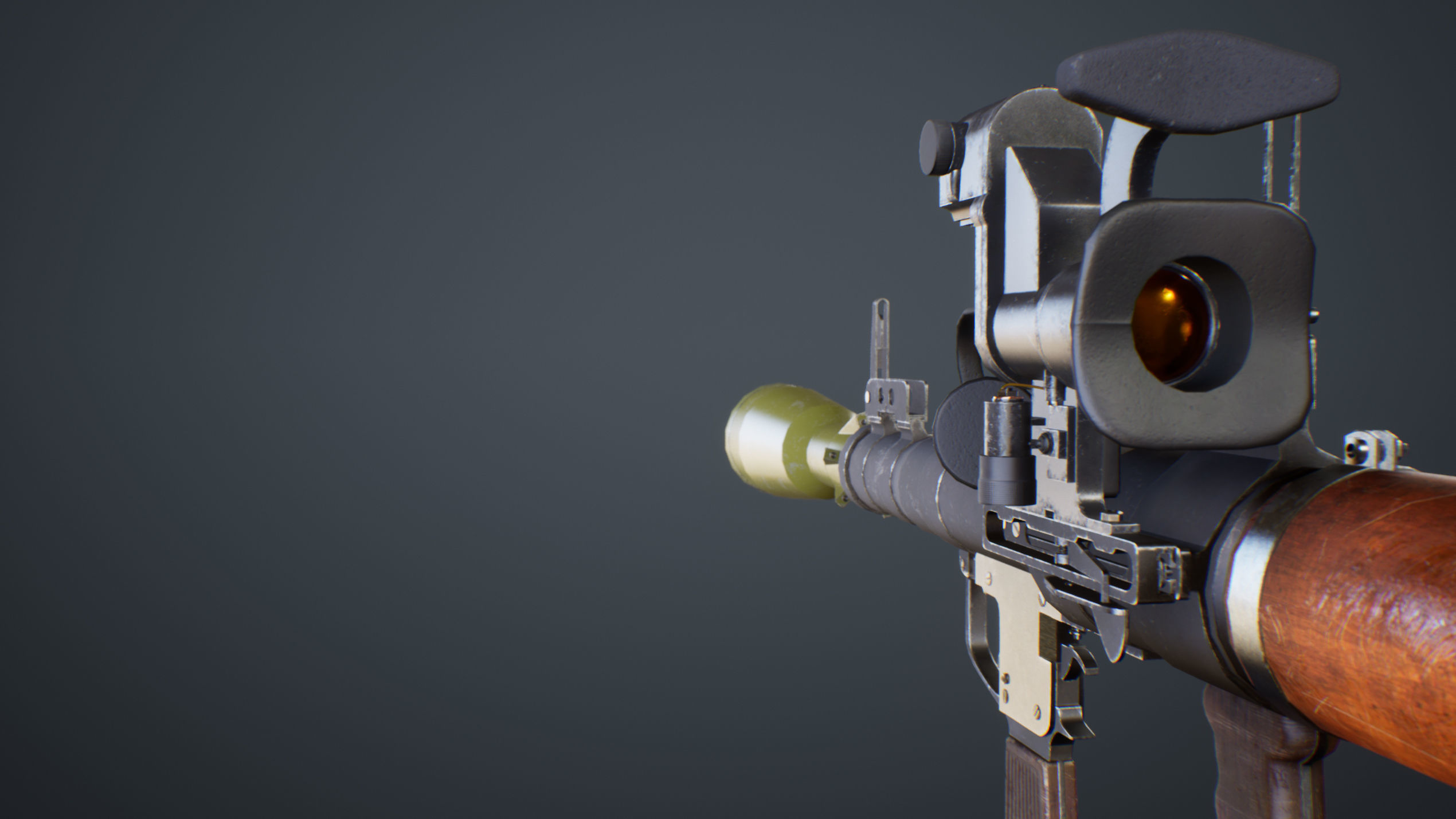 RPG Rocket Launcher Low-poly 3D model_2
