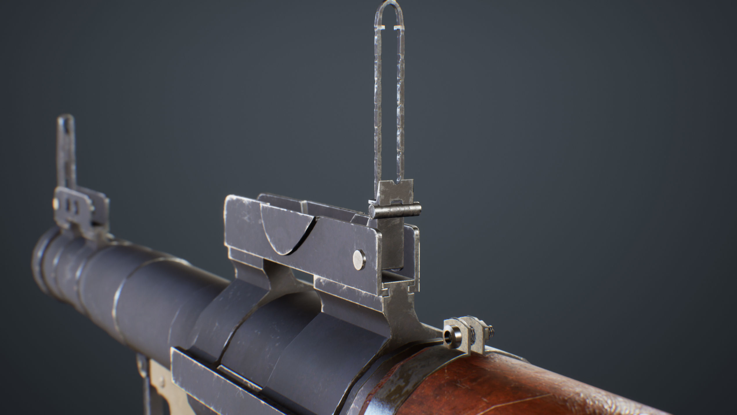 RPG Rocket Launcher Low-poly 3D model_9