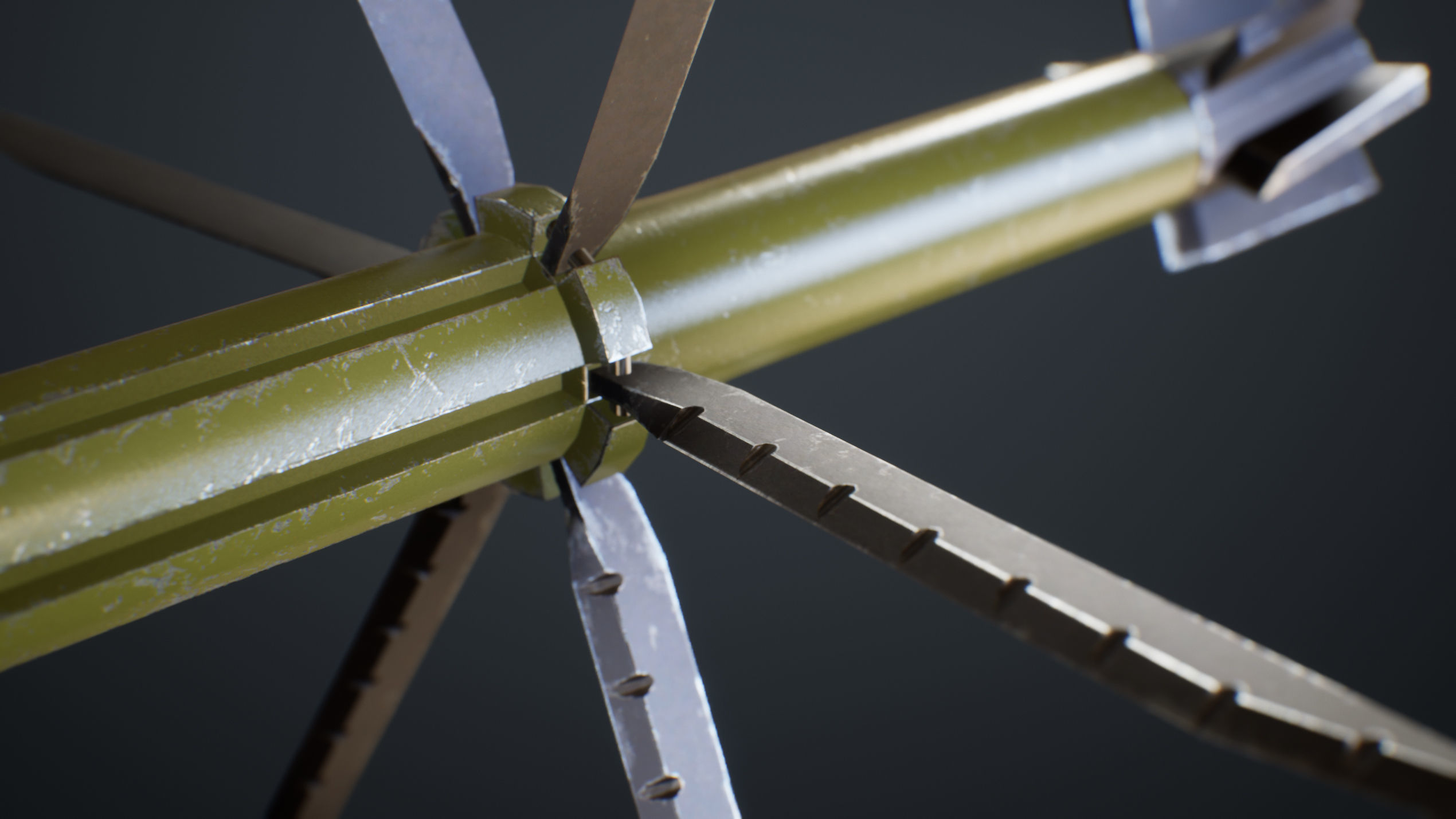 RPG Rocket Launcher Low-poly 3D model_5