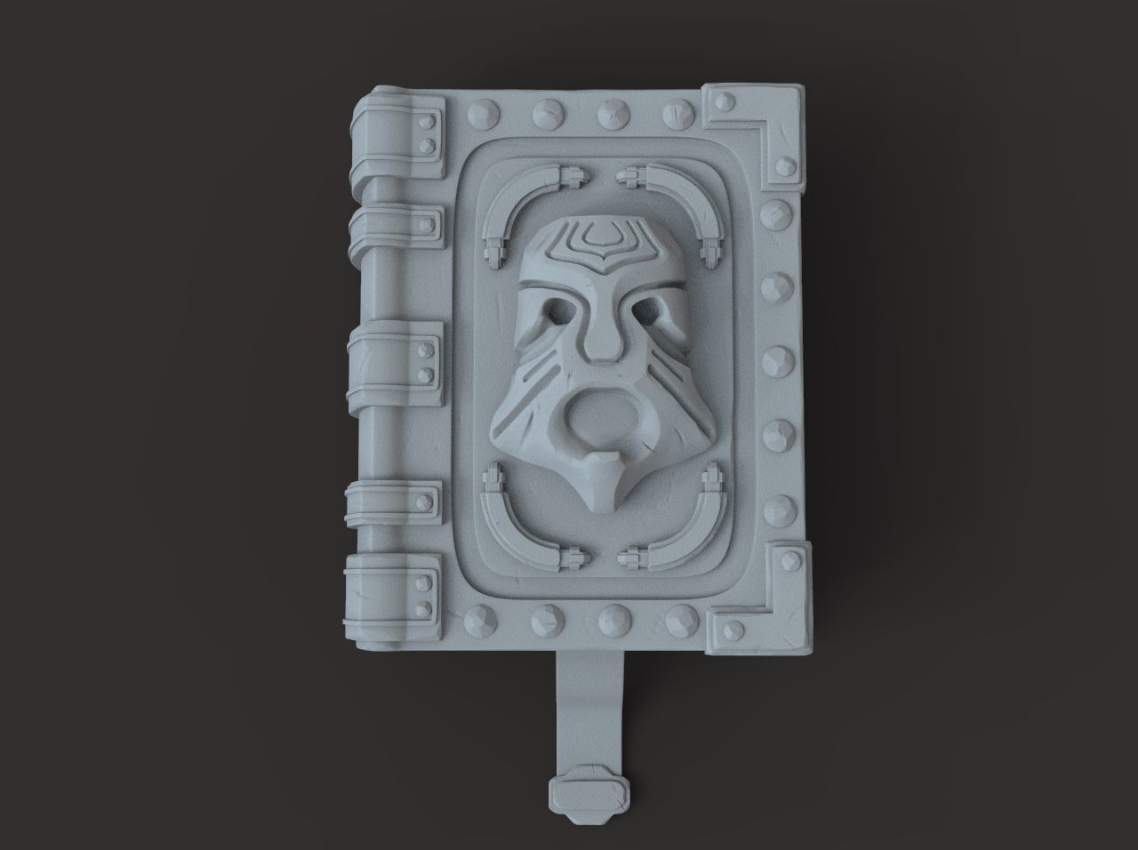 Fantasy book 3D model_6
