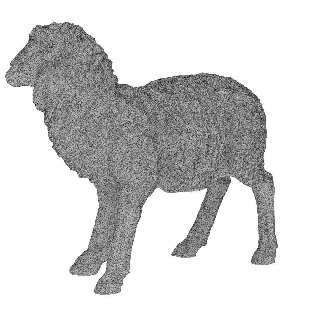  Garden figure Sheep 3D model_9