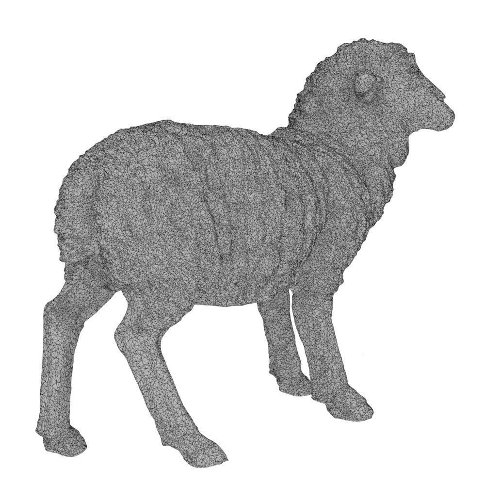  Garden figure Sheep 3D model_8