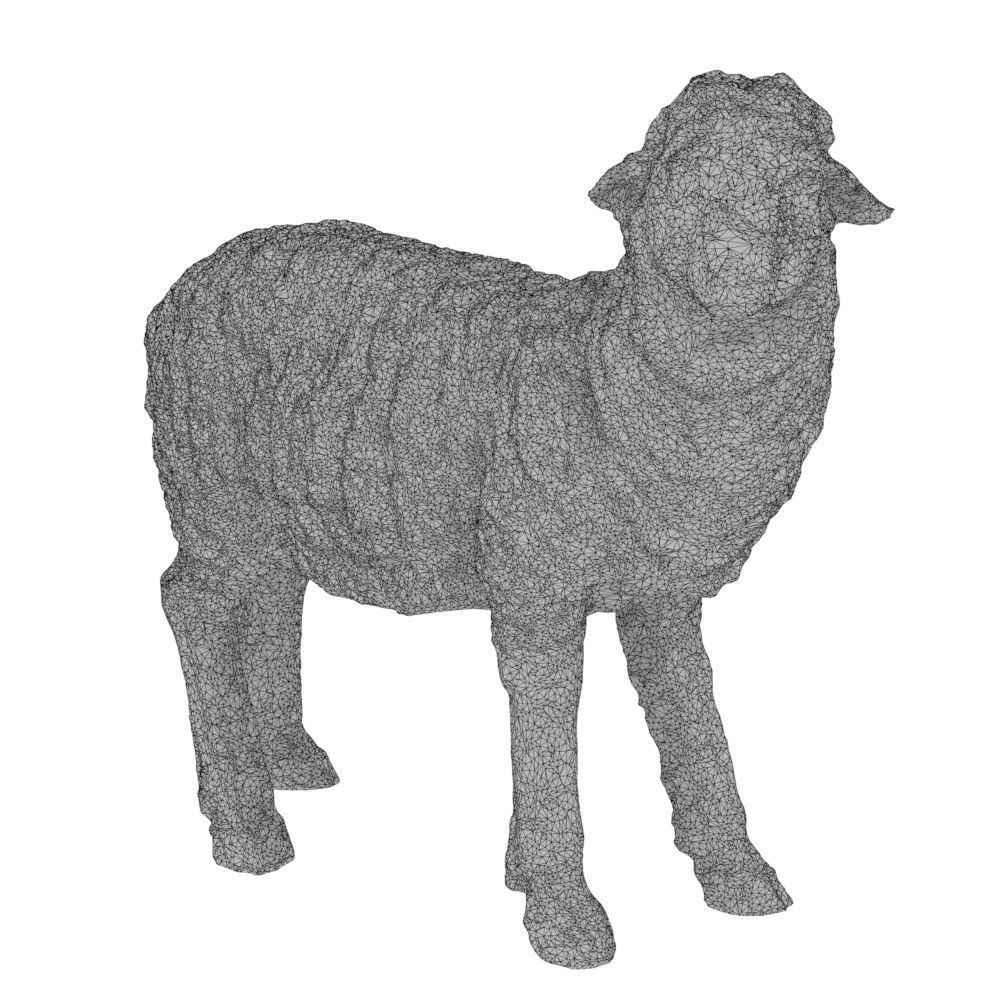  Garden figure Sheep 3D model_7