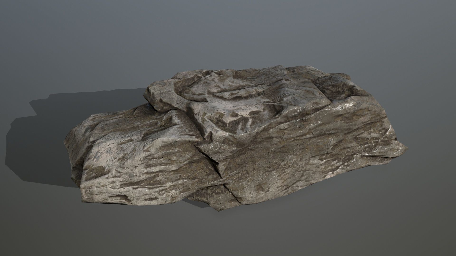 old rocks Low-poly 3D model_3