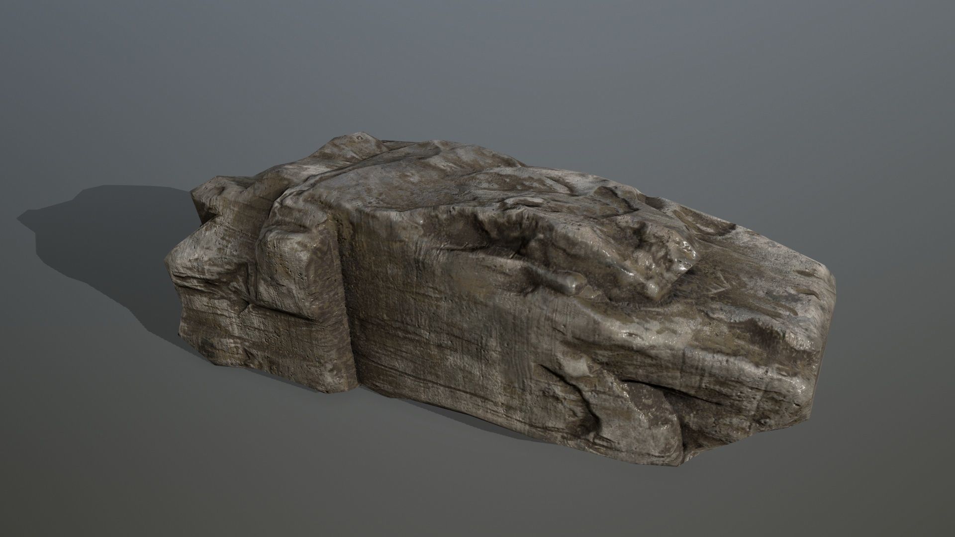 old rocks Low-poly 3D model_2