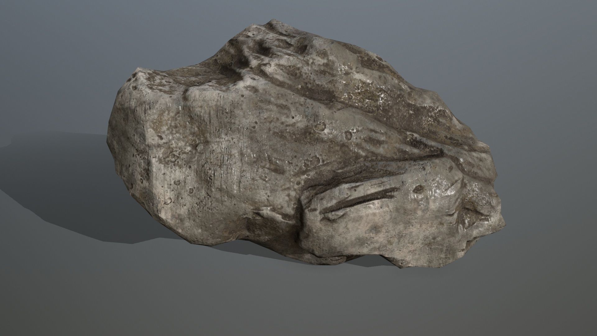 old rocks Low-poly 3D model_1