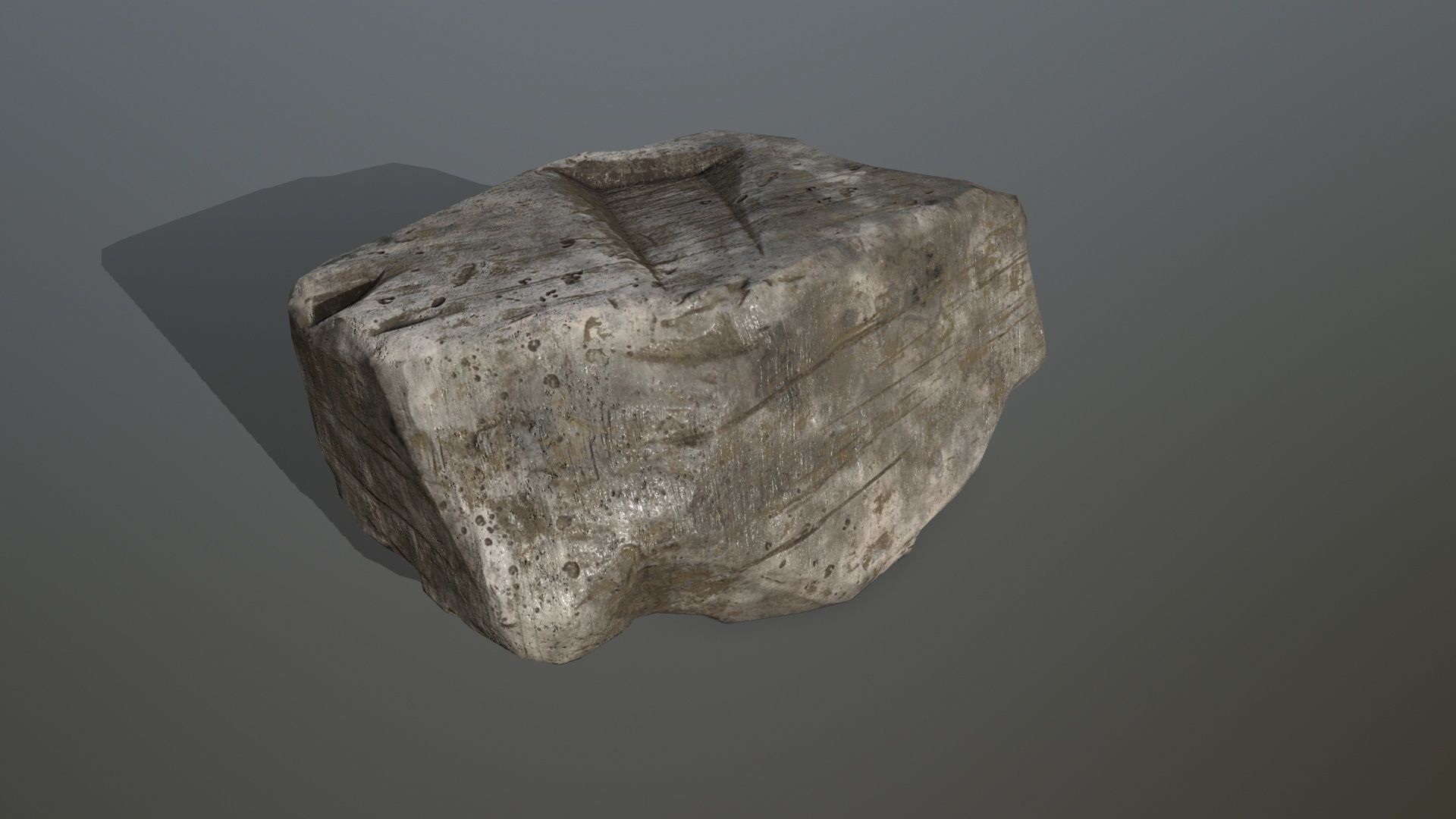 old rocks Low-poly 3D model_8