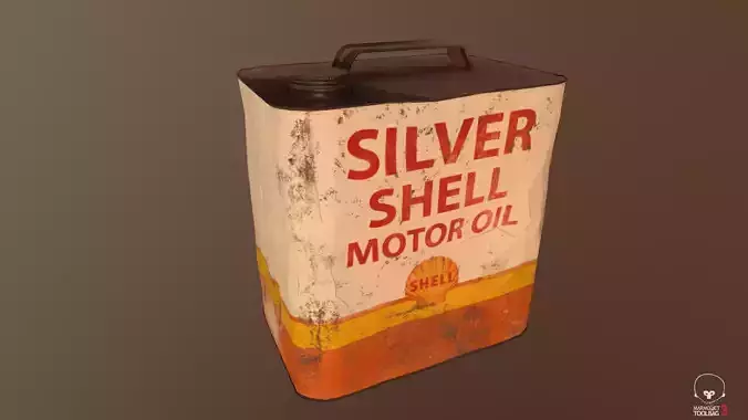 Oil Can Low-poly 3D model