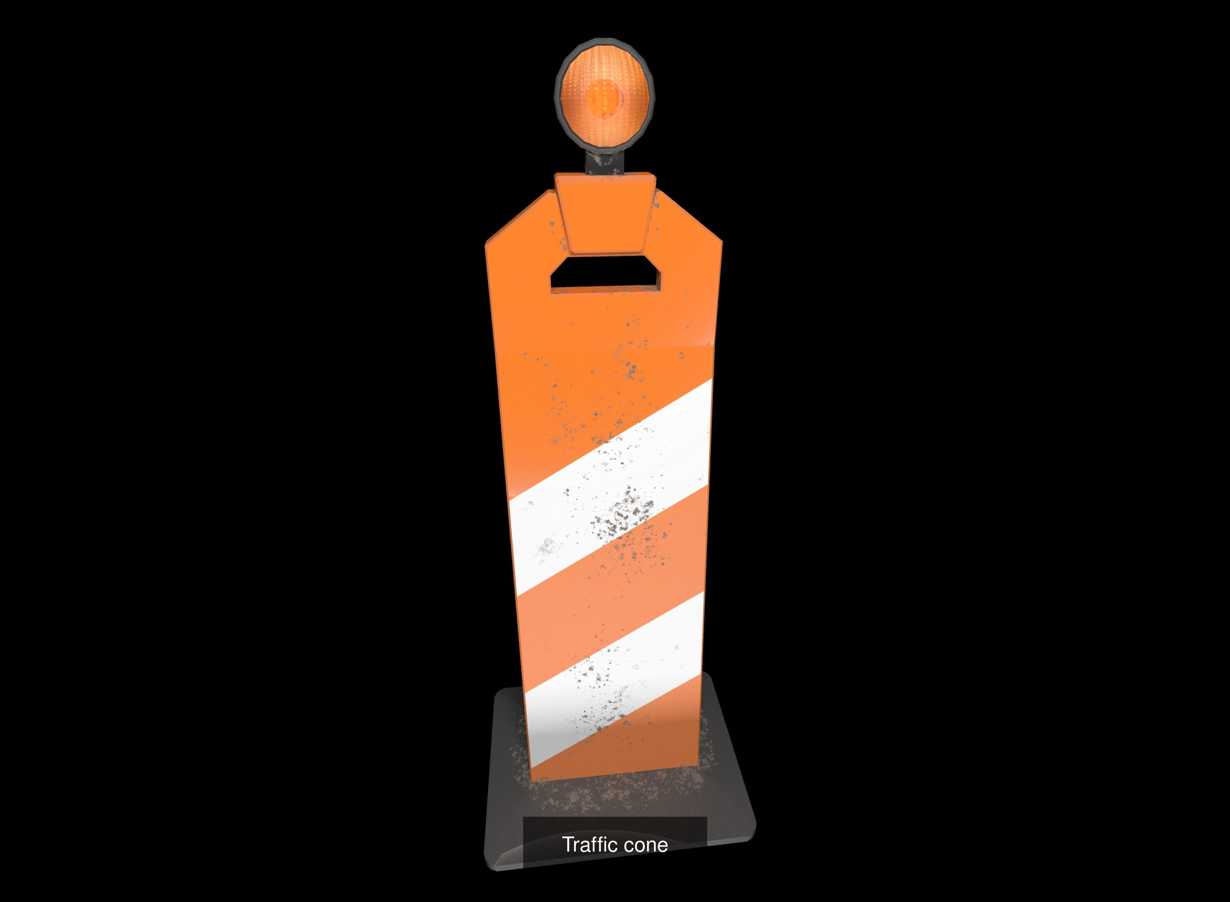 Traffic cones 3D Model Collection_4
