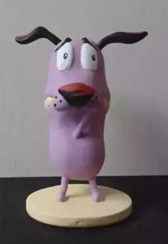 cartoon Courage the Cowardly Dog 3D print model