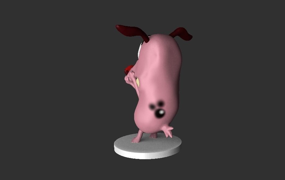 cartoon Courage the Cowardly Dog 3D print model_6