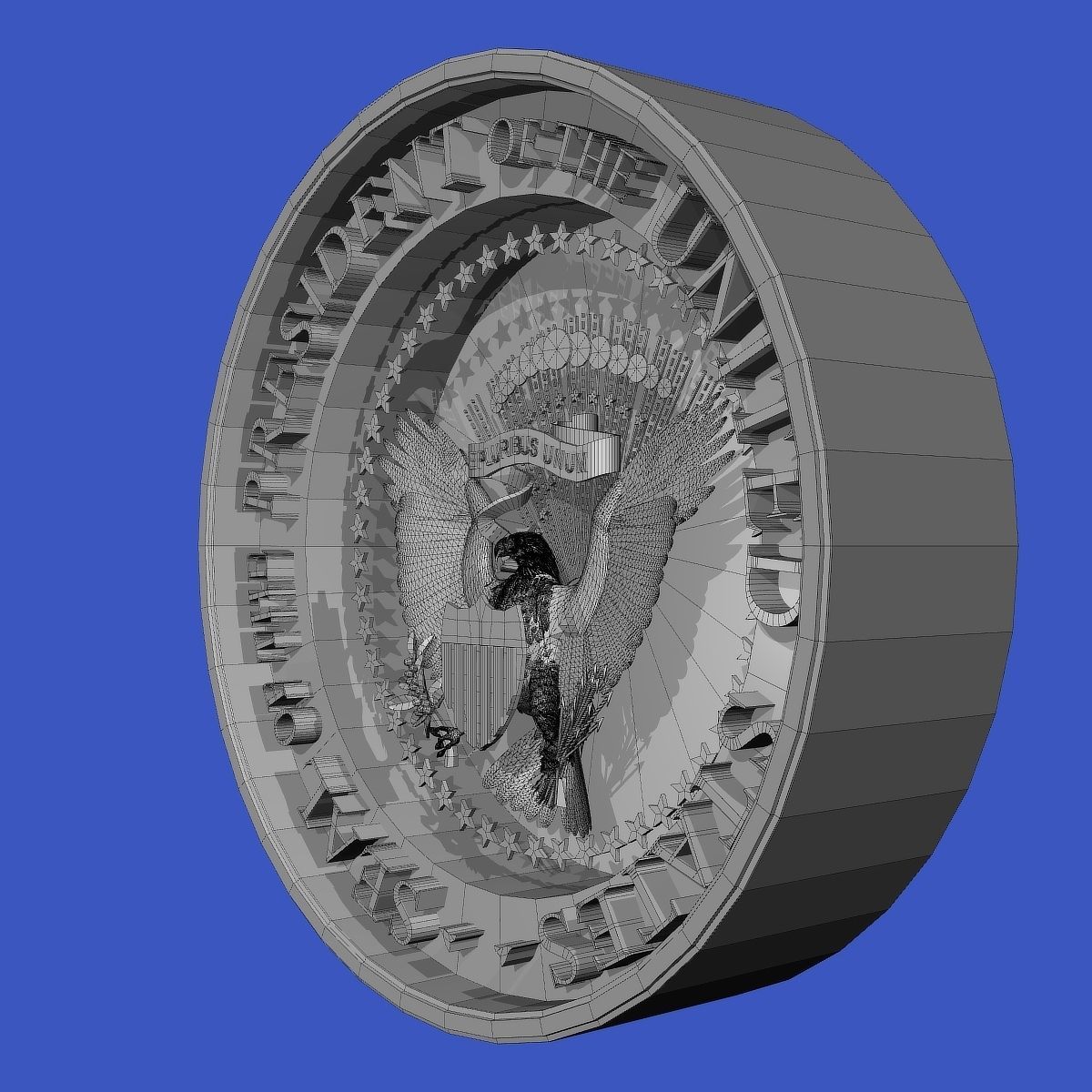 Seal of the US and The President of the US 3D model_27