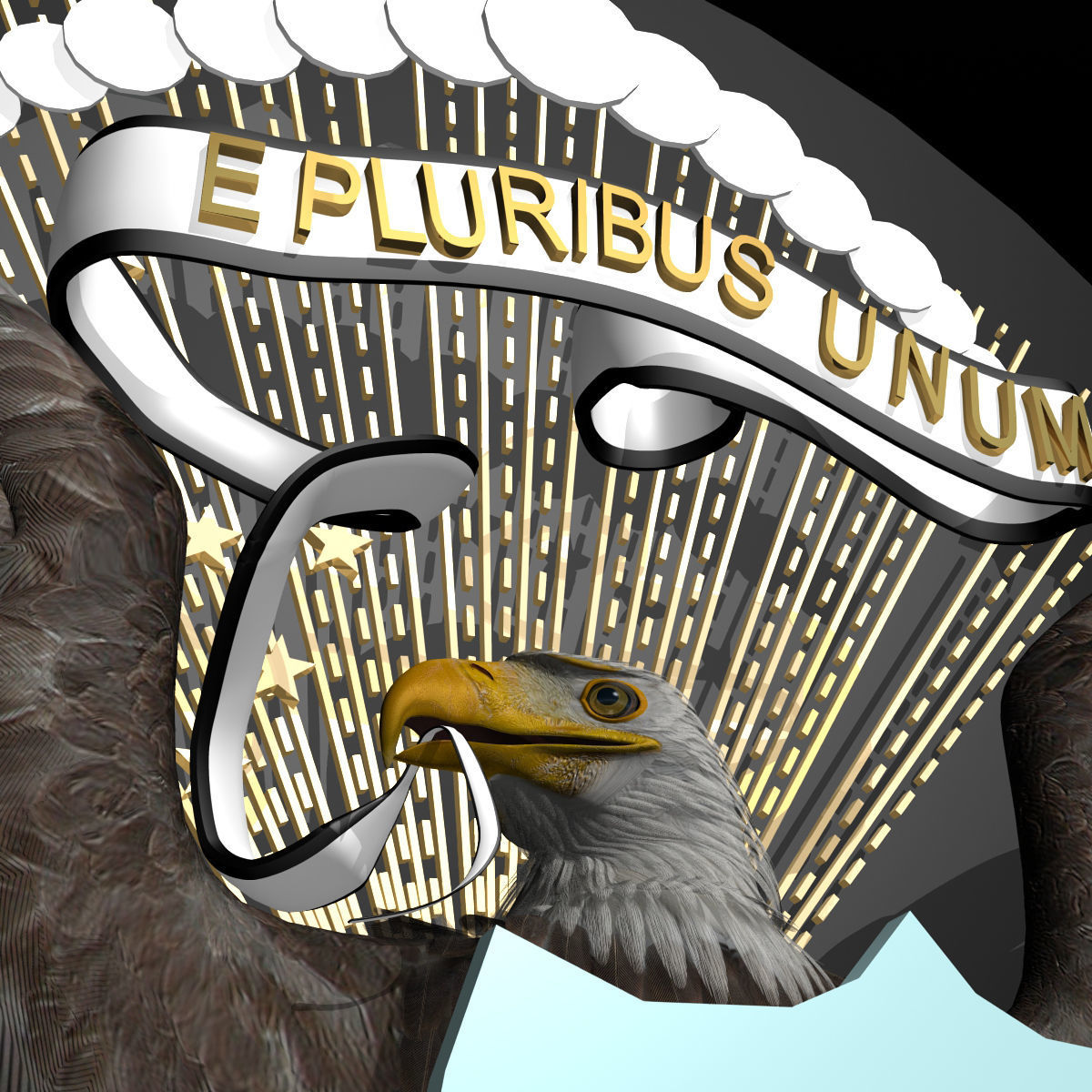 Seal of the US and The President of the US 3D model_12