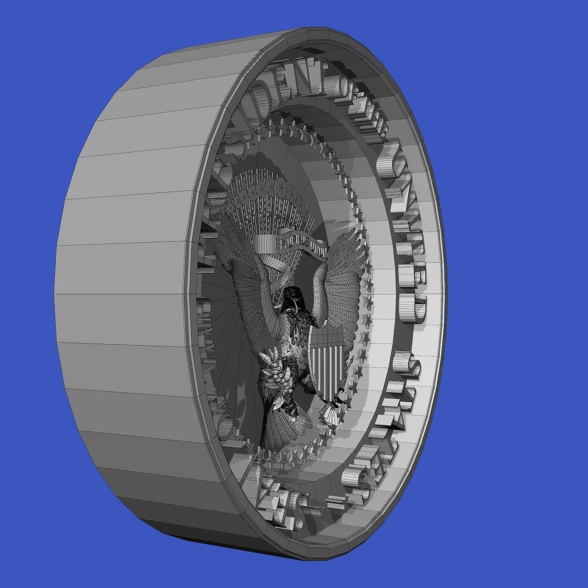Seal of the US and The President of the US 3D model_25
