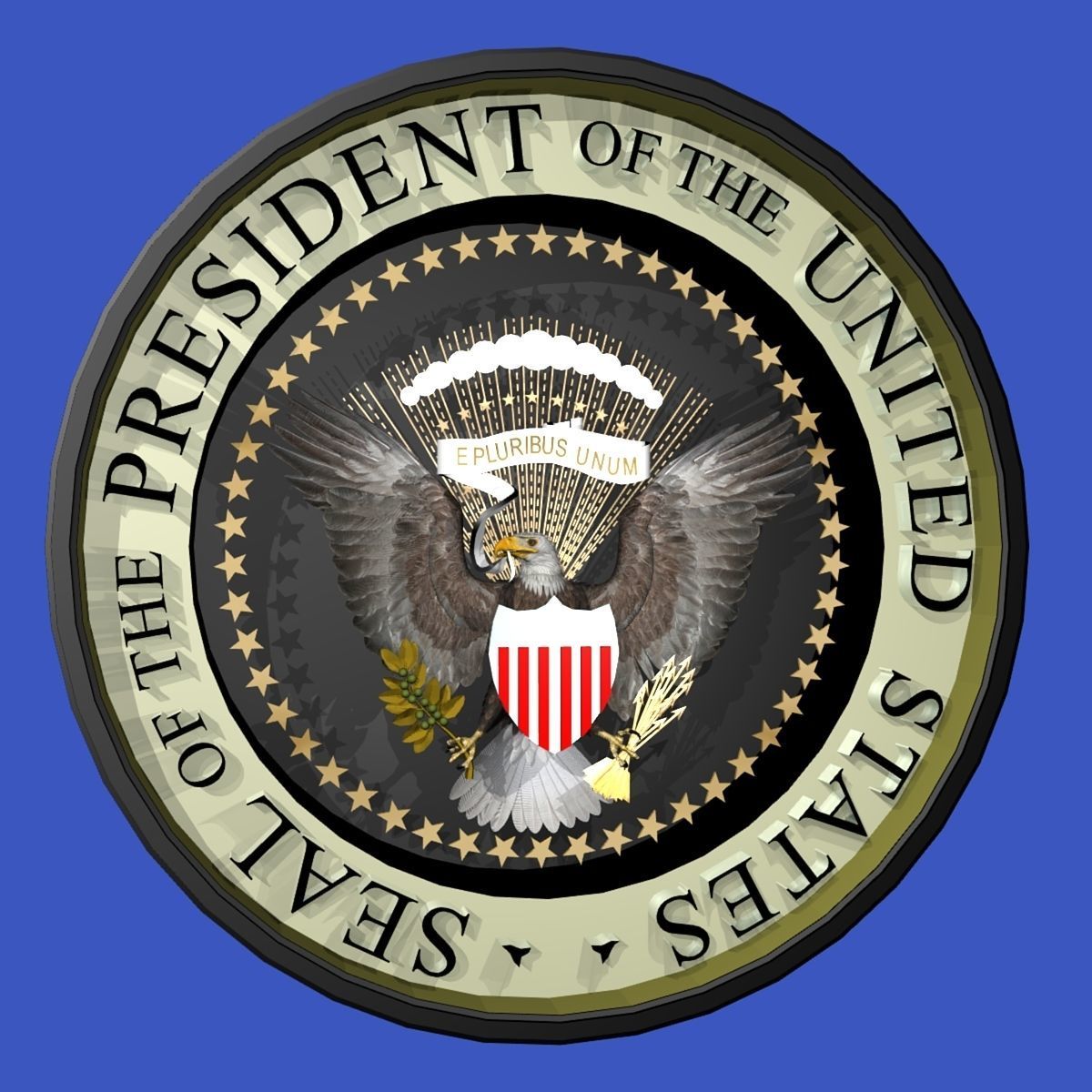 Seal of the US and The President of the US 3D model_22