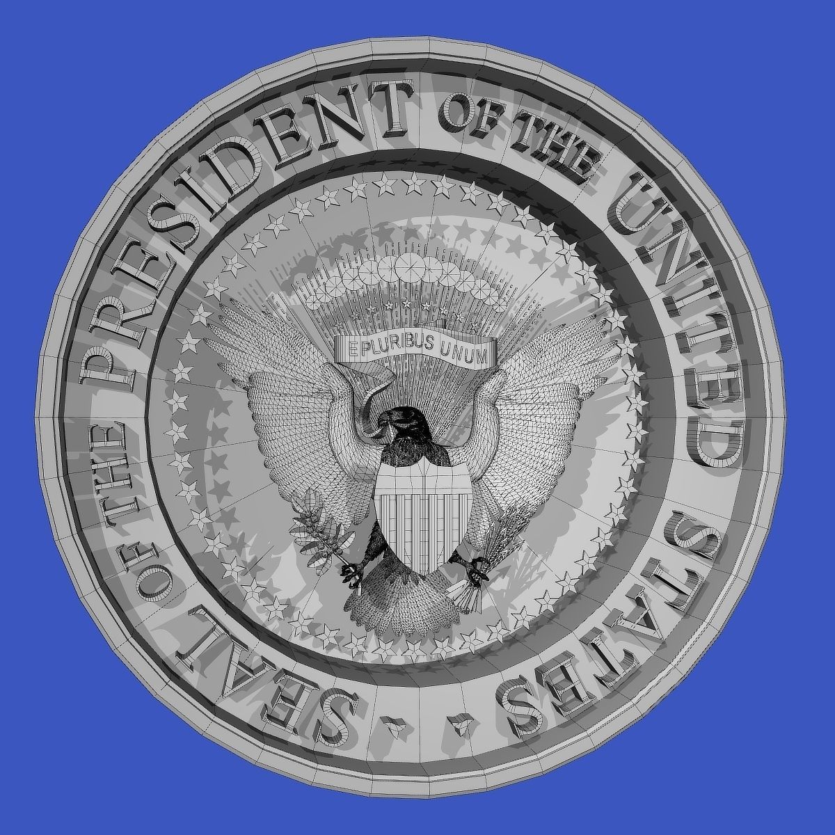 Seal of the US and The President of the US 3D model_23