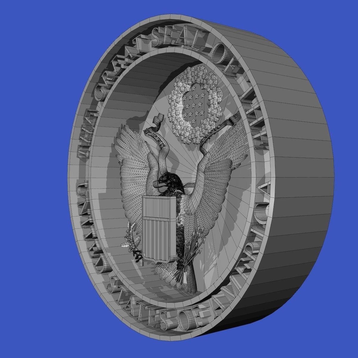Seal of the US and The President of the US 3D model_19