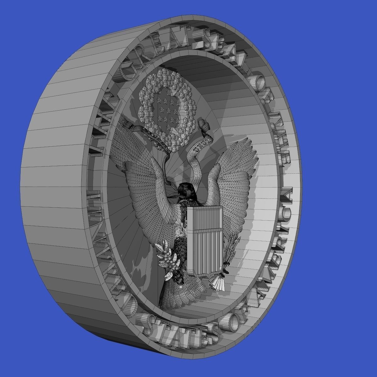 Seal of the US and The President of the US 3D model_17
