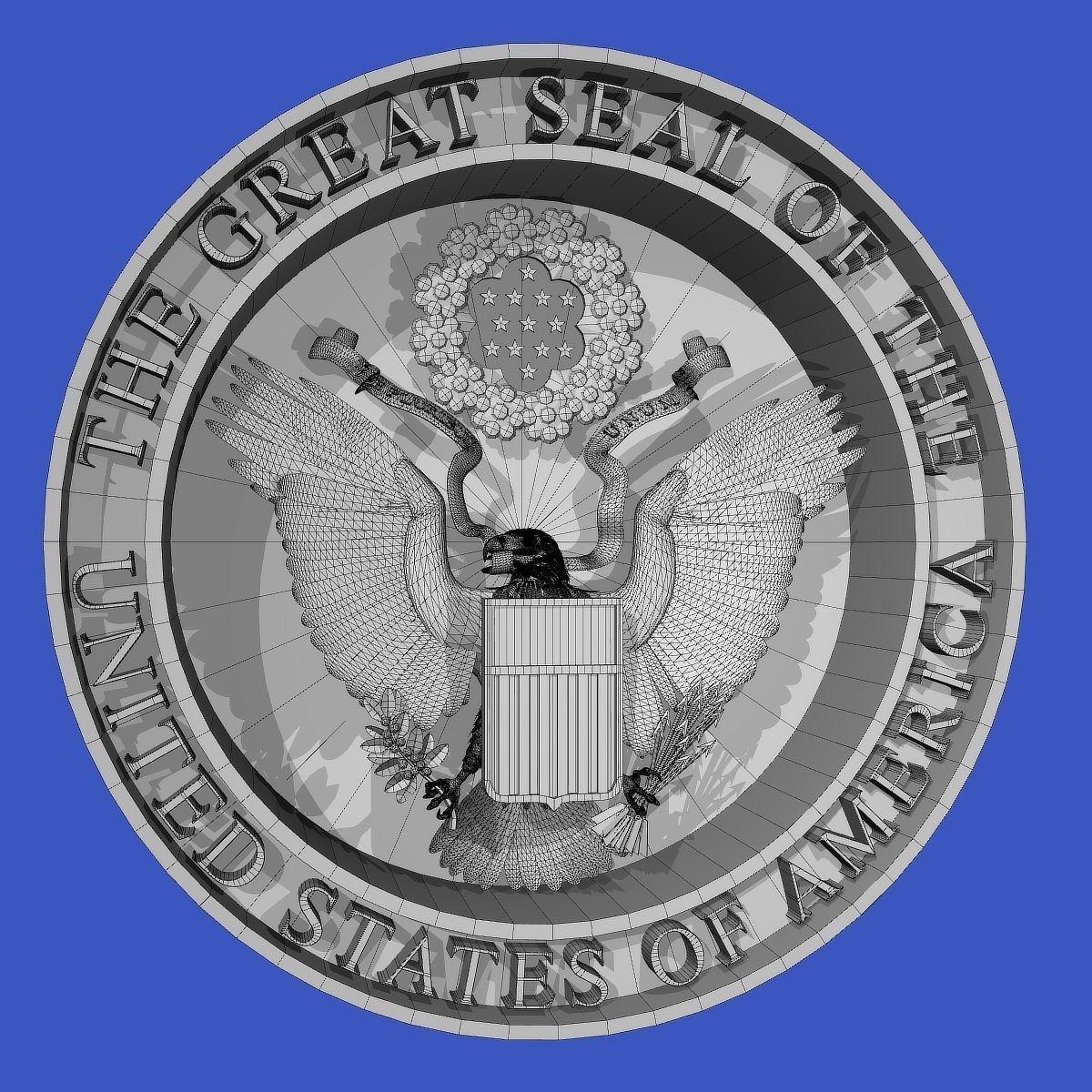 Seal of the US and The President of the US 3D model_21