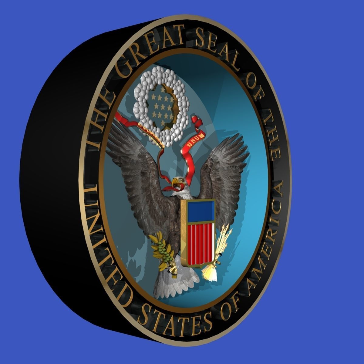 Seal of the US and The President of the US 3D model_16