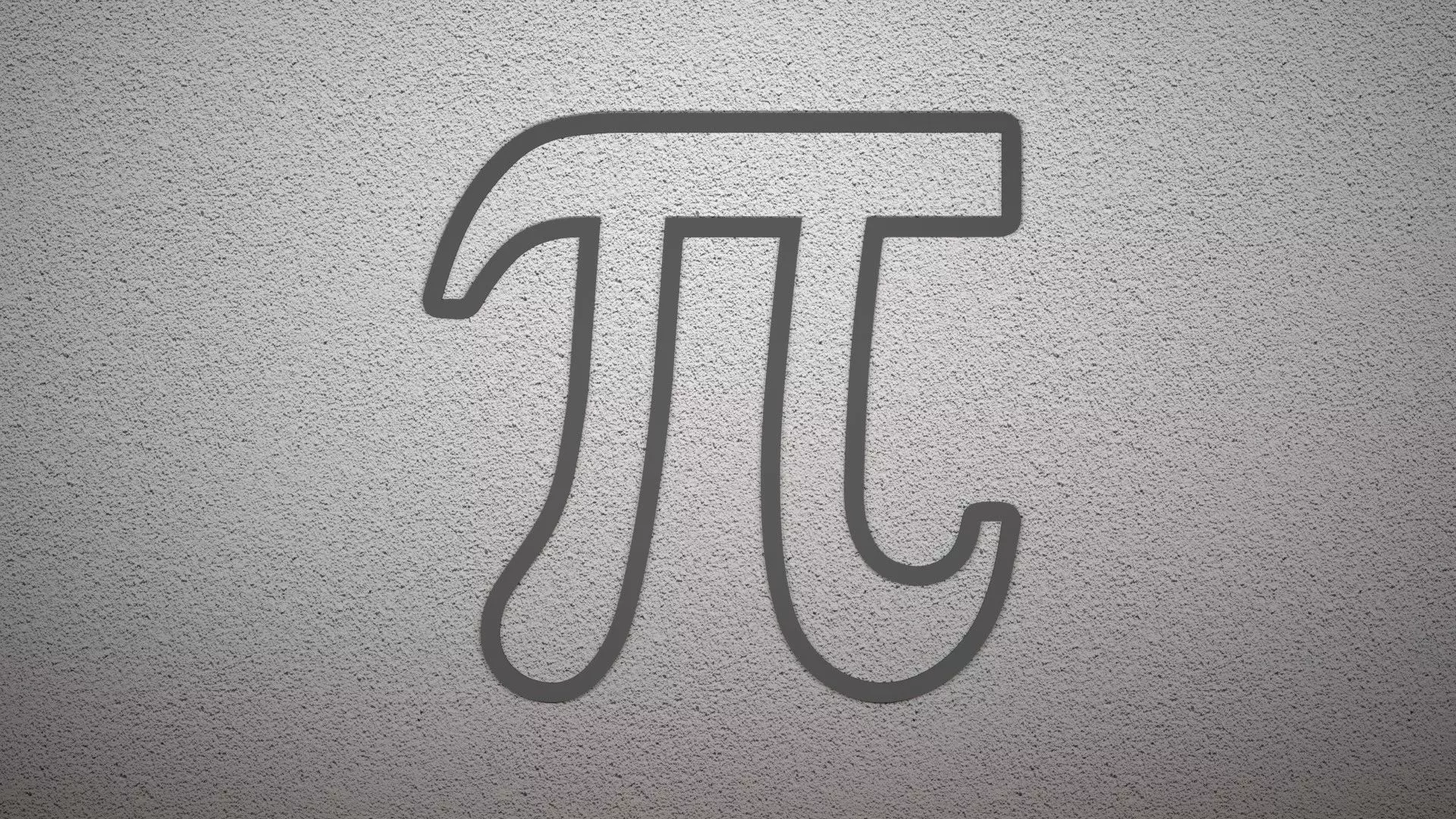 Pi Form Dsign Pi Sign 3D model 3D printable | CGTrader