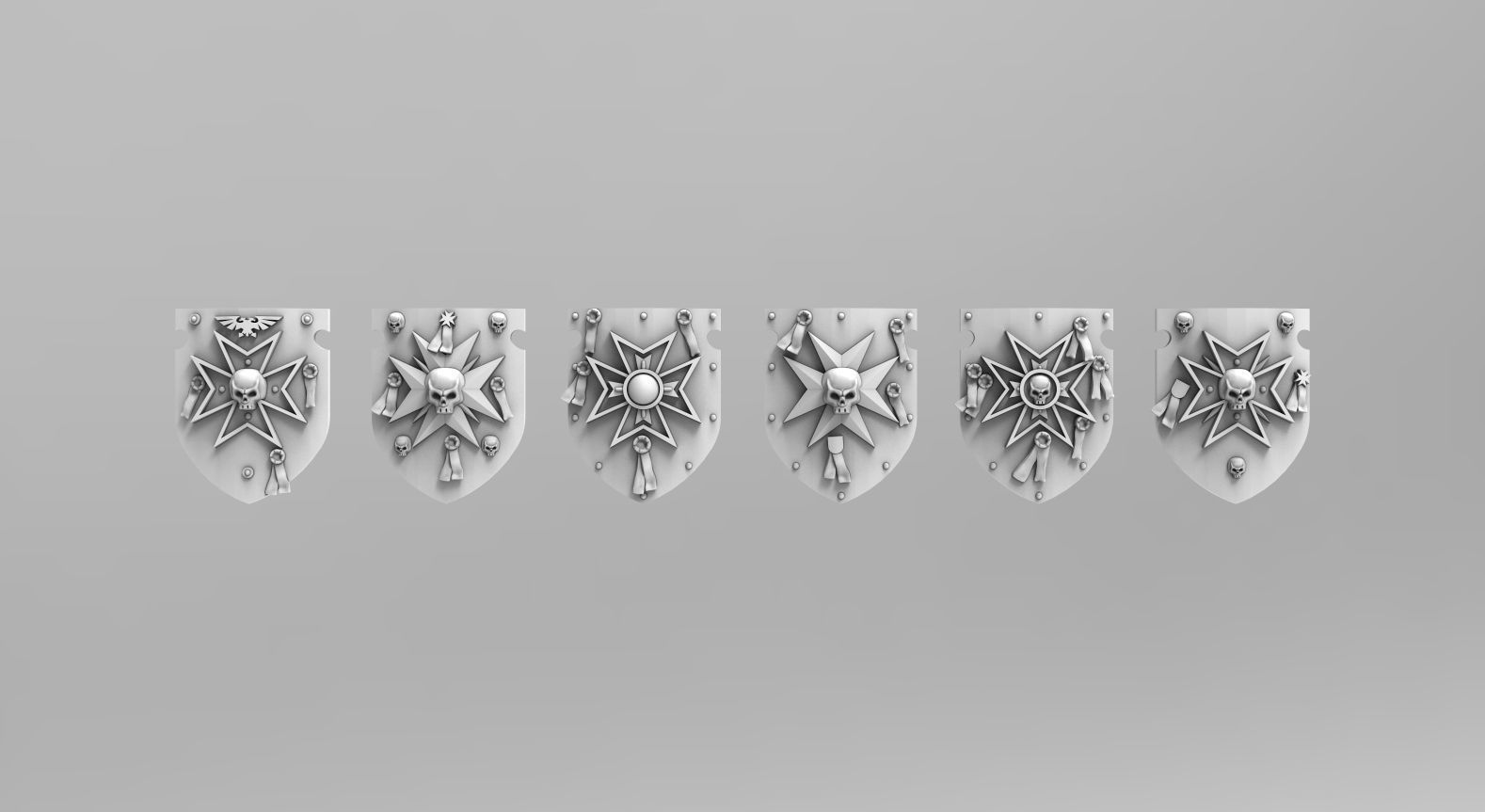 Templar Power Shields 3D print model_1