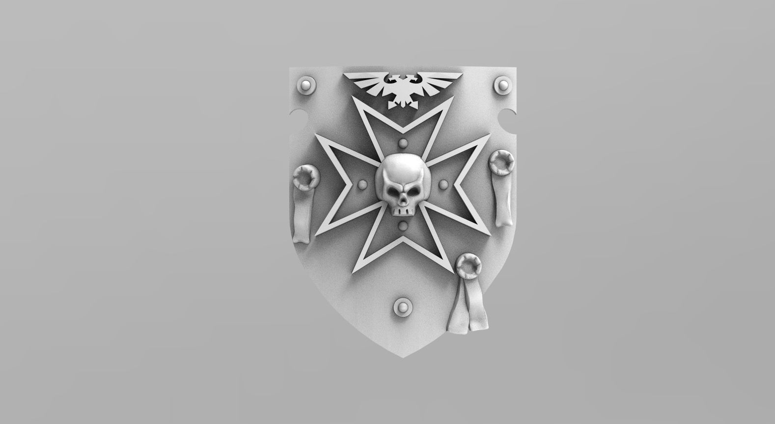 Templar Power Shields 3D print model_9