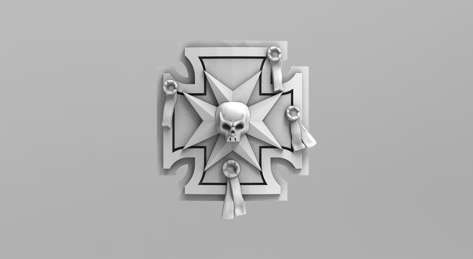 Templar Power Shields 3D print model_11