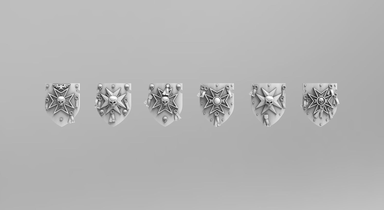 Templar Power Shields 3D print model_3