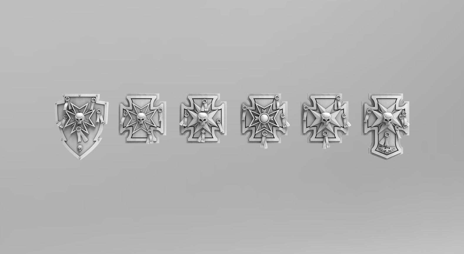 Templar Power Shields 3D print model_2