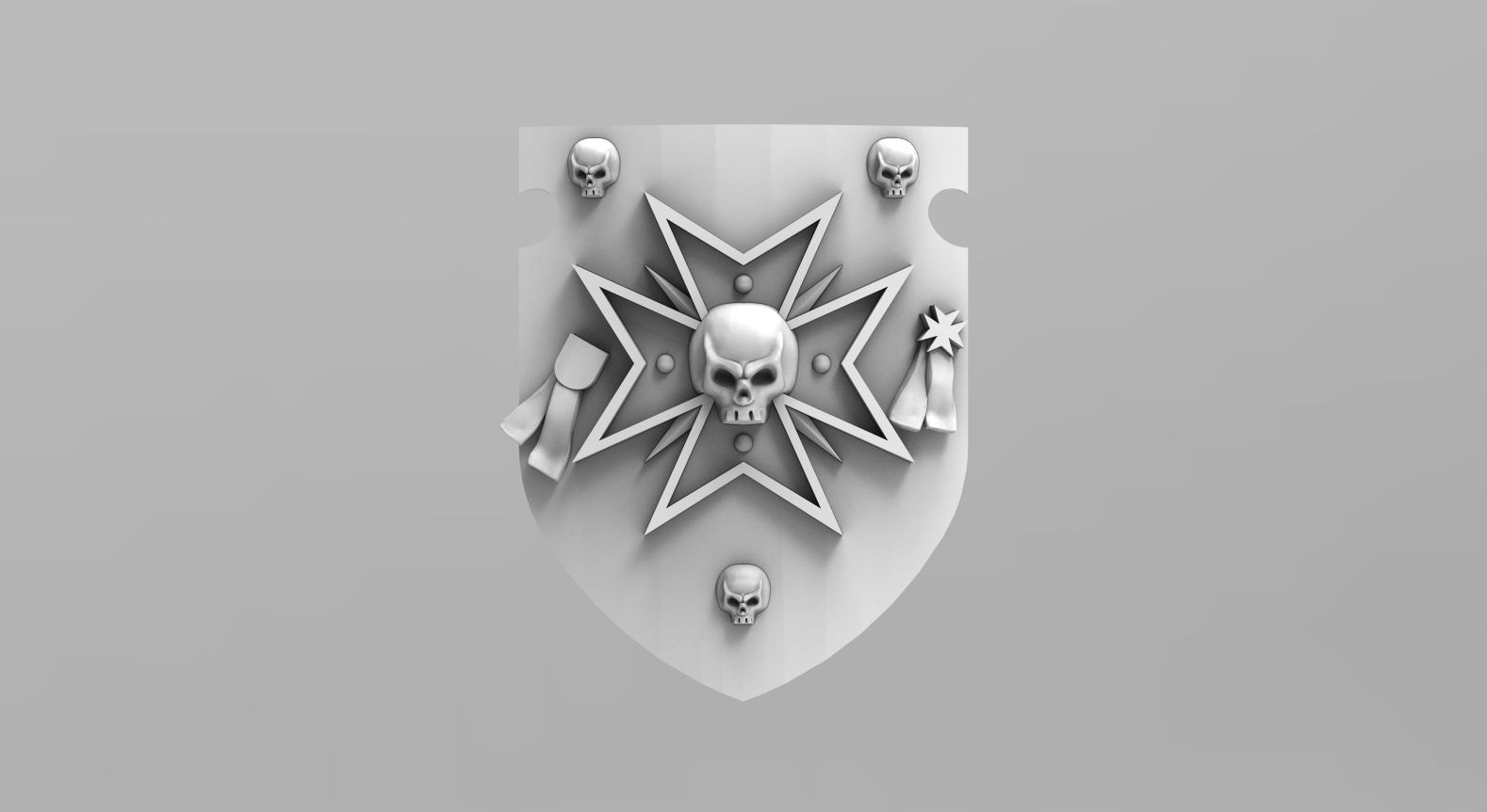Templar Power Shields 3D print model_16