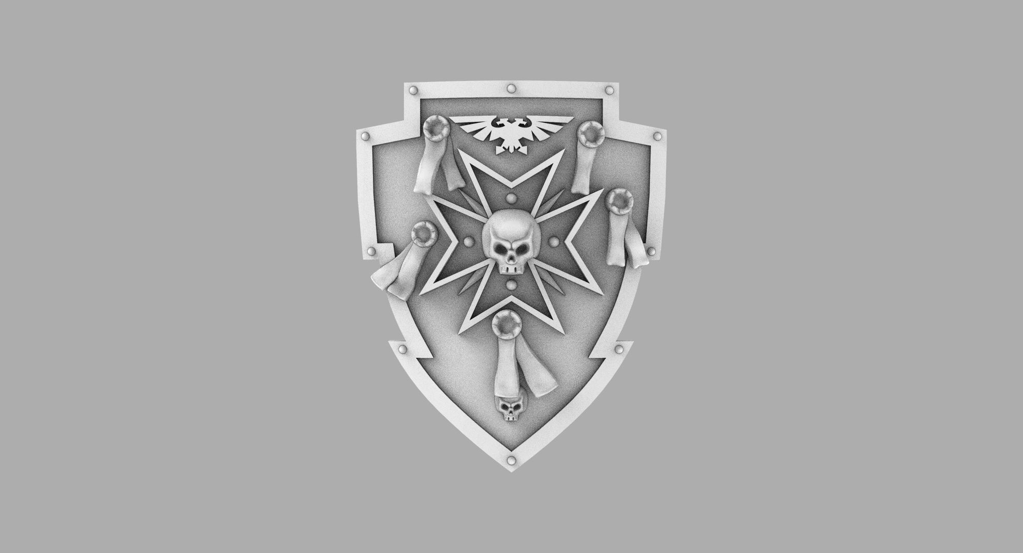 Templar Power Shields 3D print model_25