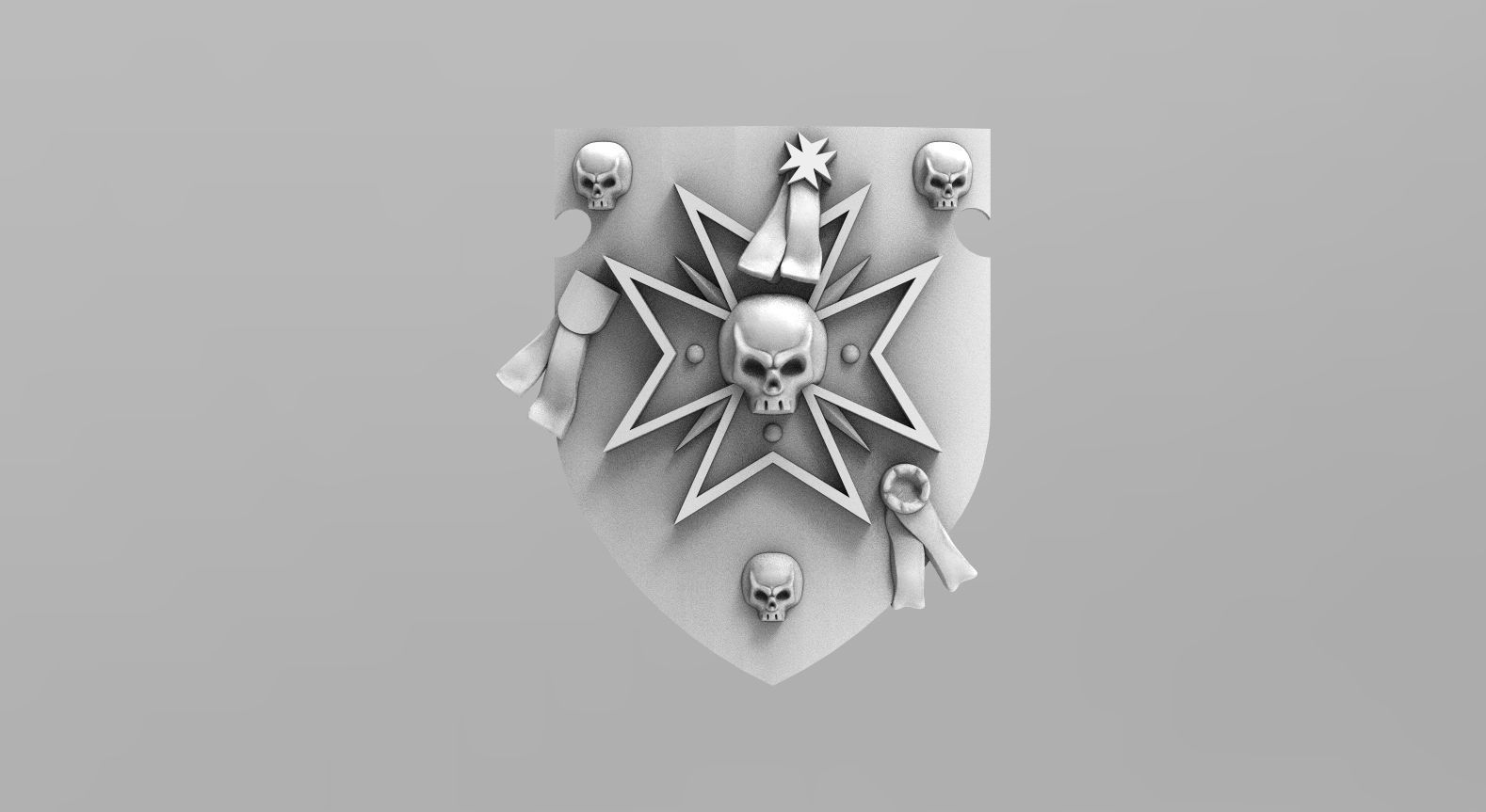 Templar Power Shields 3D print model_4