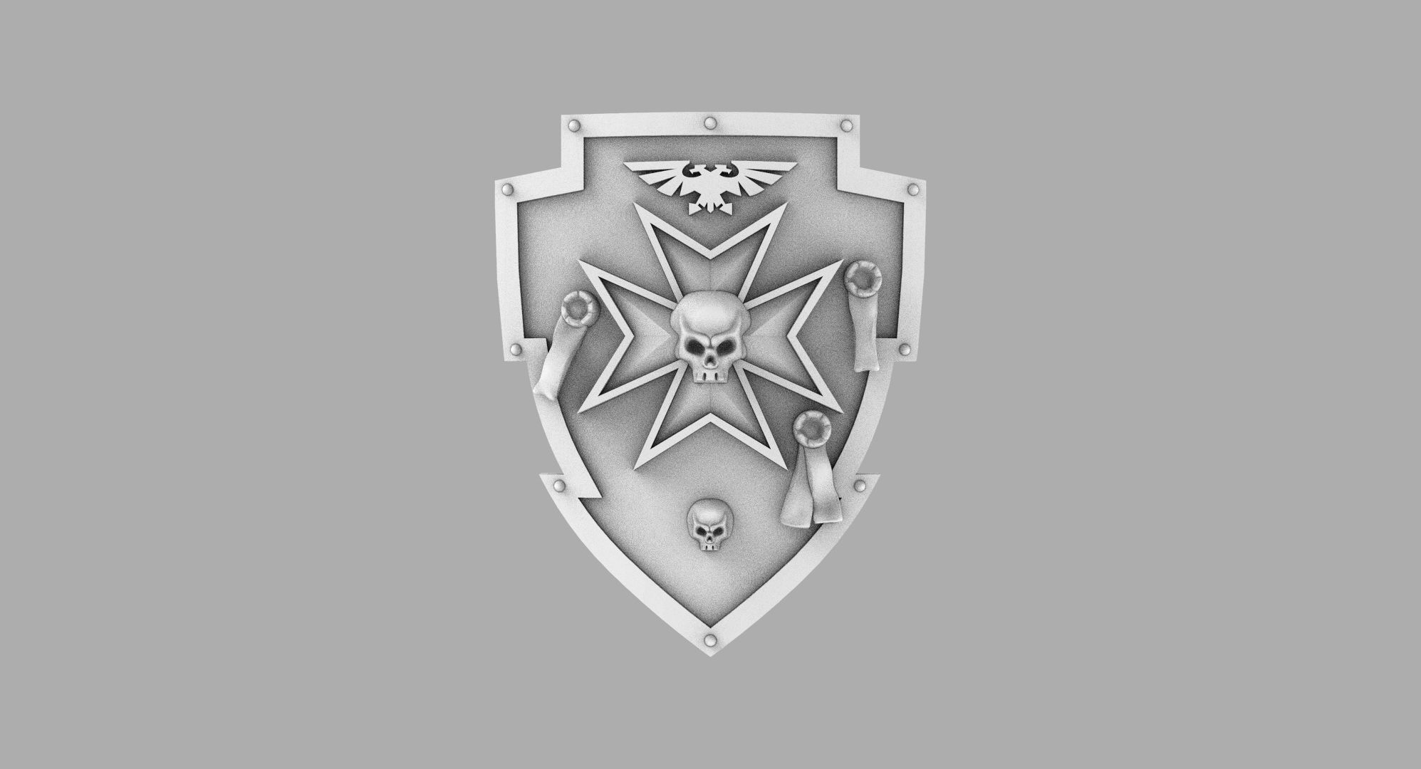 Templar Power Shields 3D print model_22