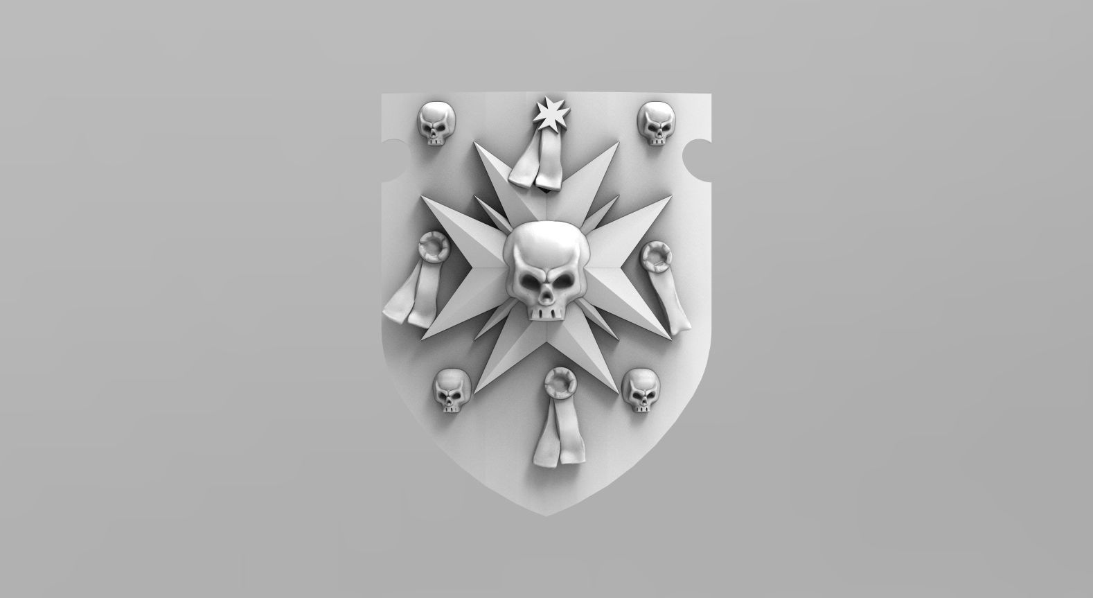 Templar Power Shields 3D print model_20