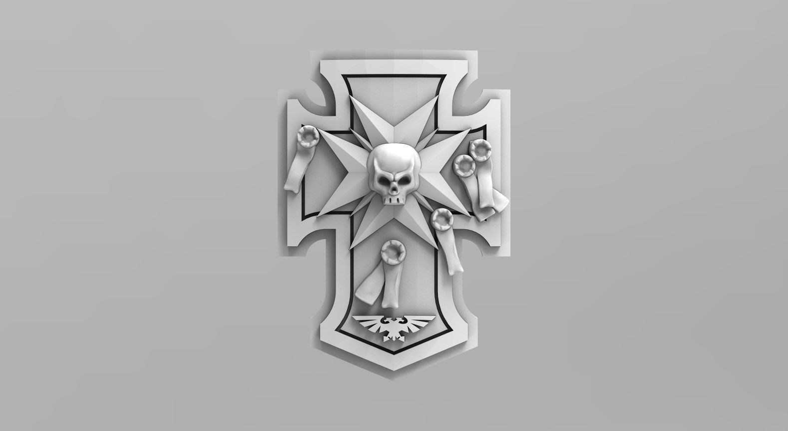 Templar Power Shields 3D print model_10