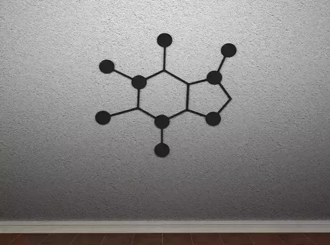 Caffeine Wall Art 3D print model
