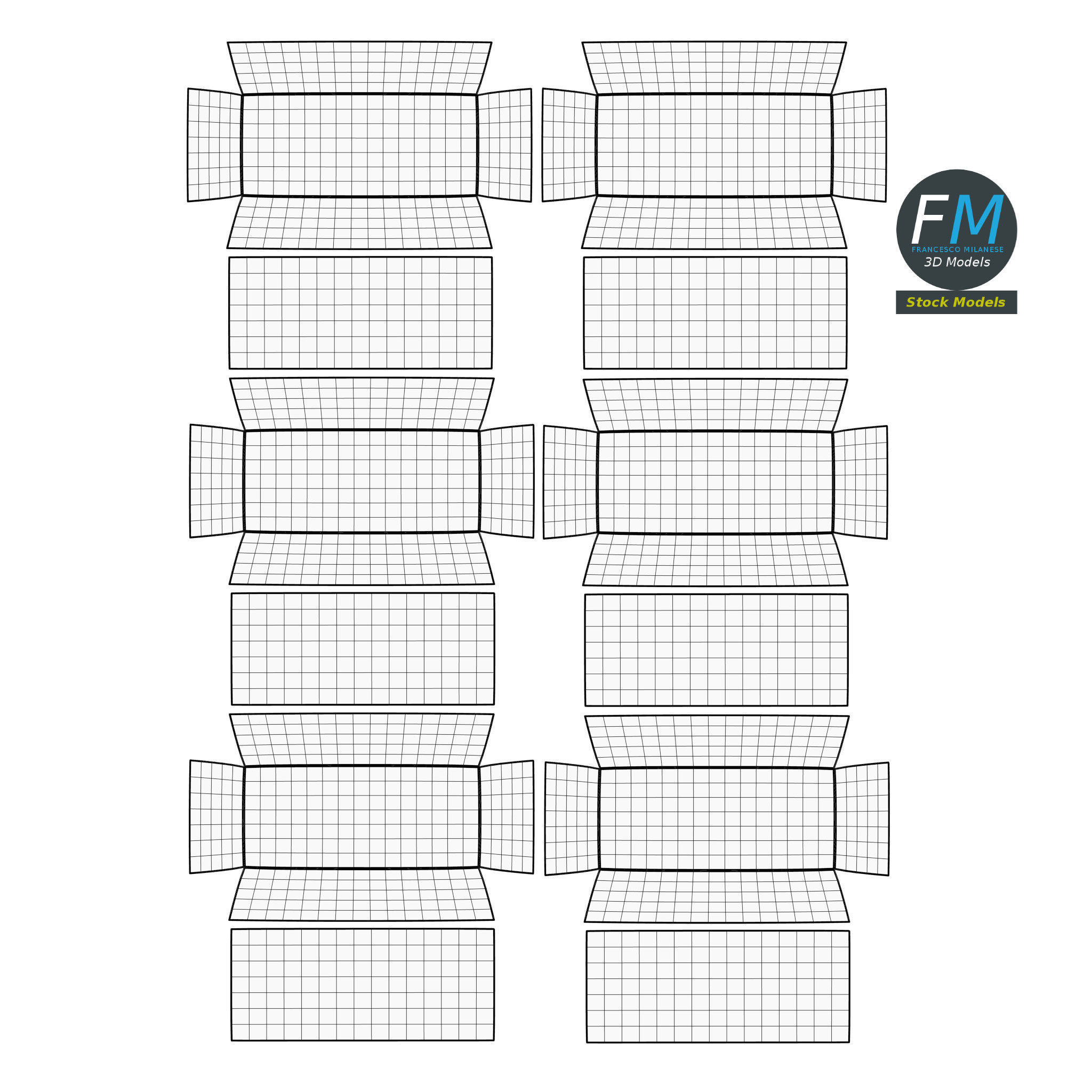 Gold bars 3D model_11