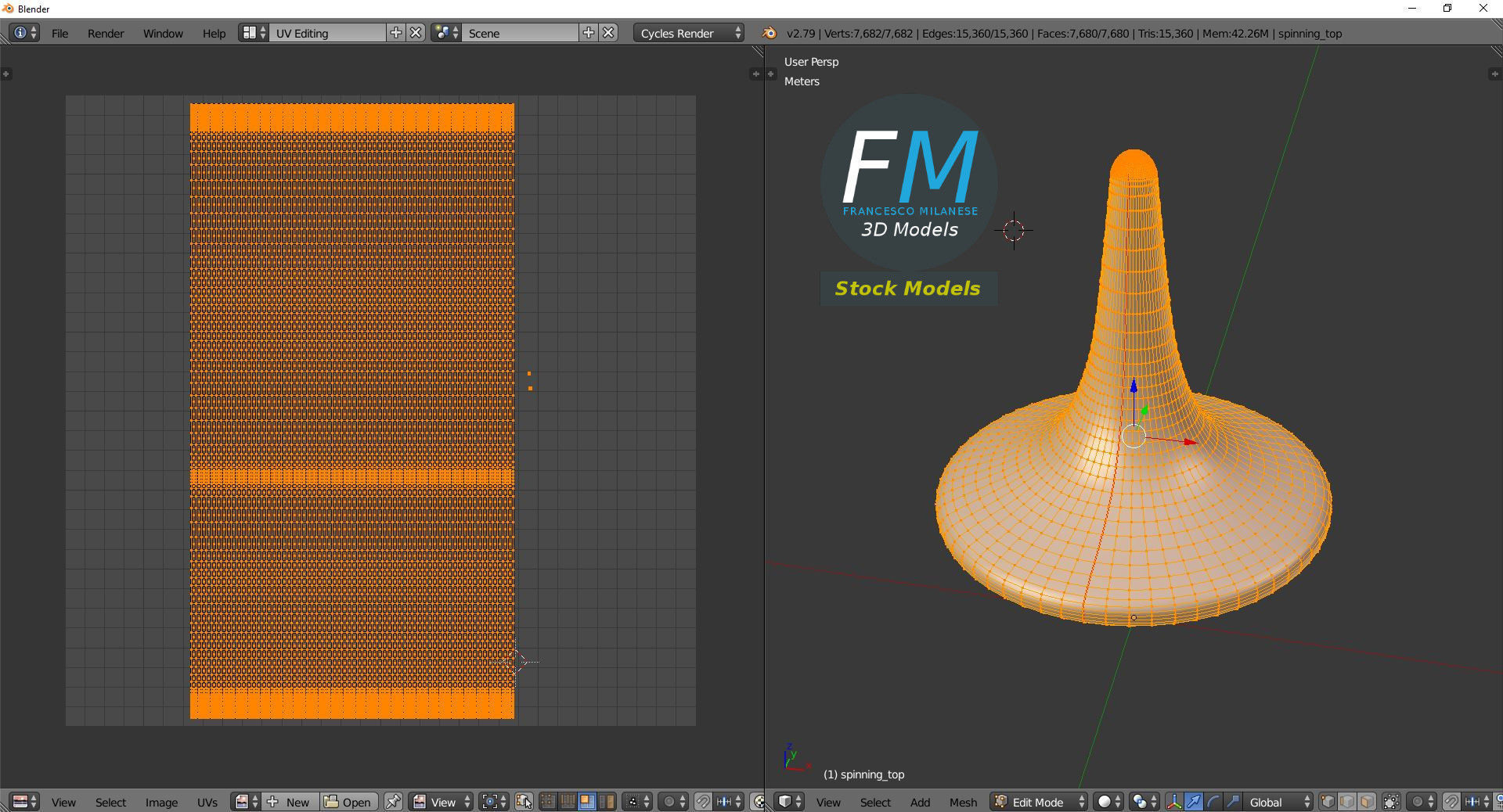 Spinning top 3D model_10