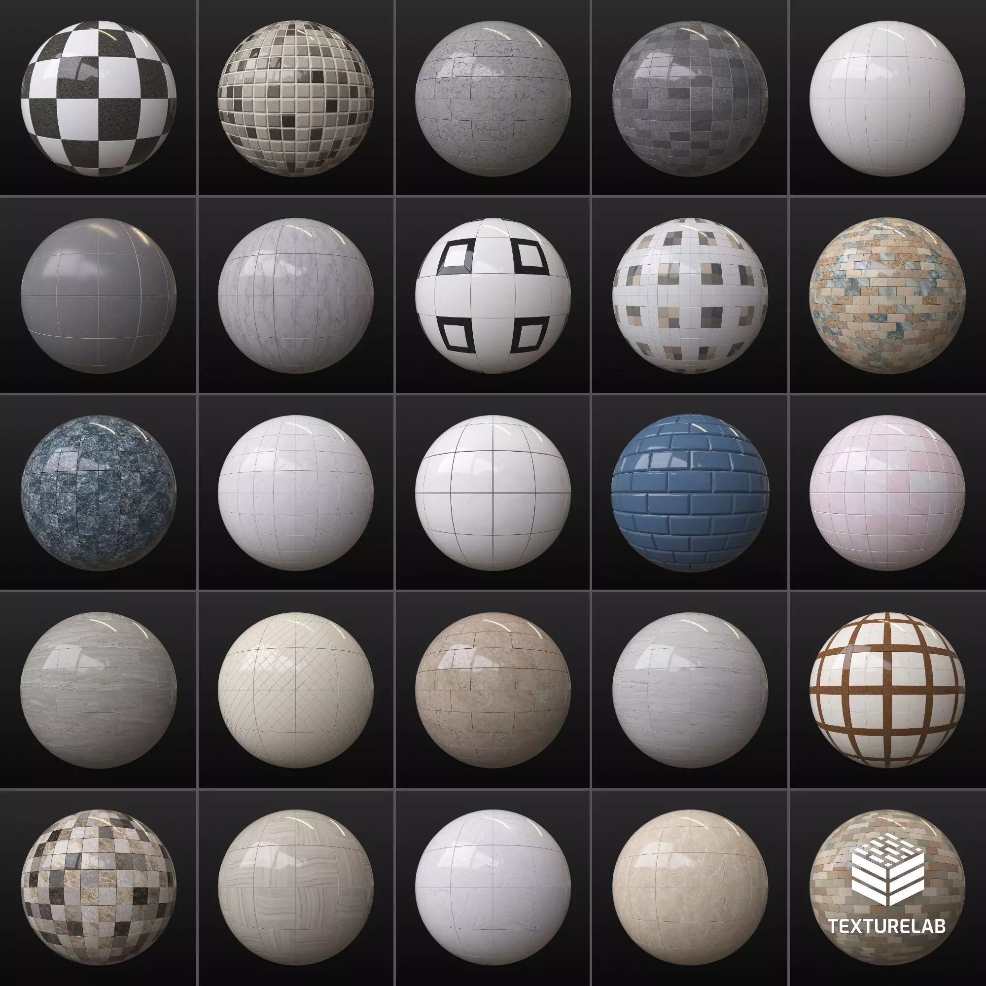 25 PBR Tile Textures 01 Texture