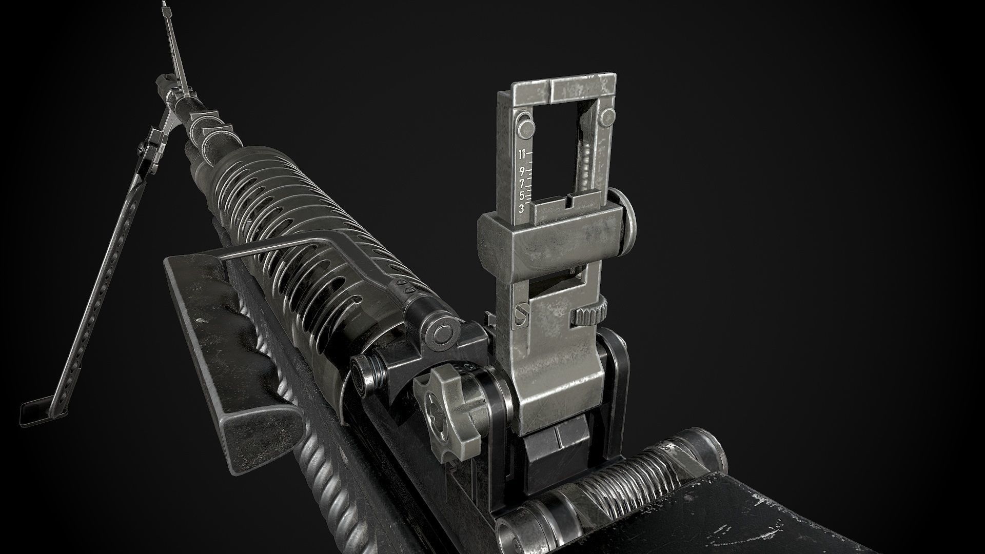 3D model M60 Light Machine Gun VR / AR / low-poly | CGTrader
