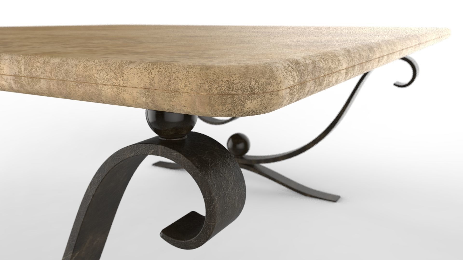 Coffee Table Aegean 3D model_11