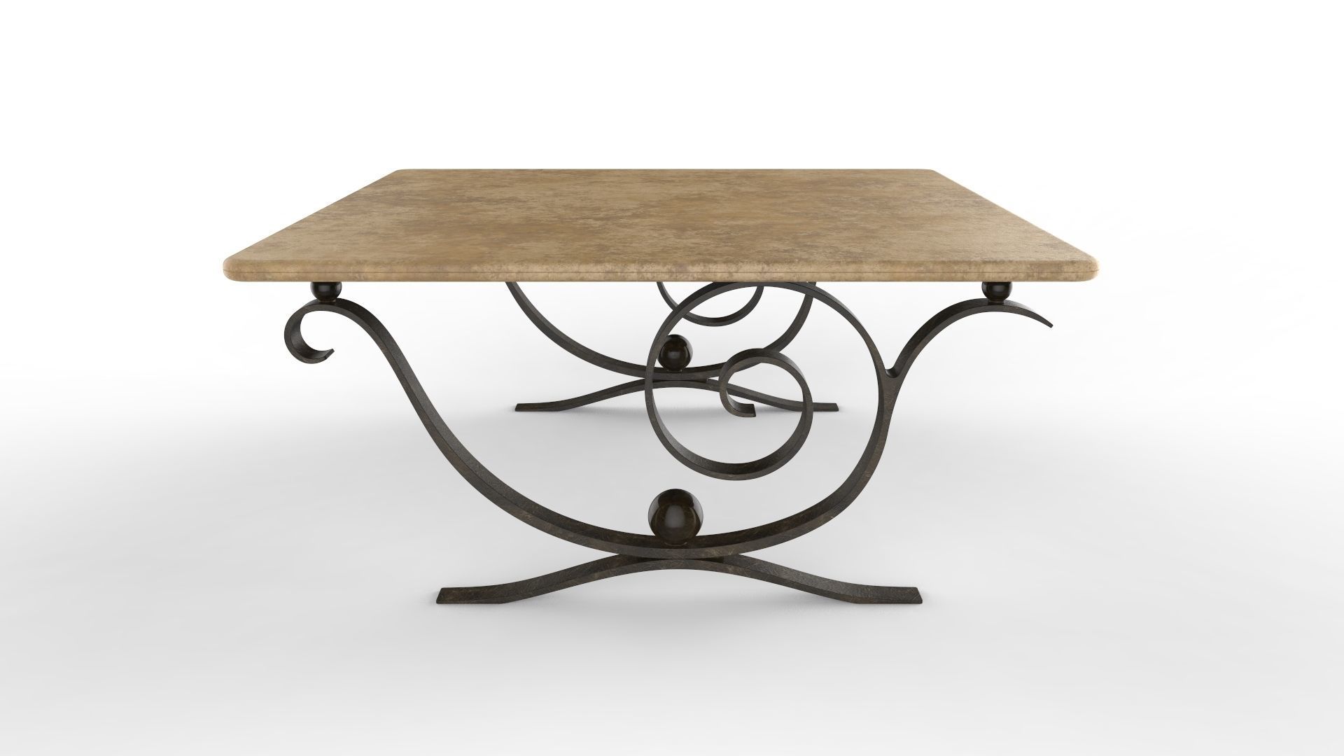 Coffee Table Aegean 3D model_4