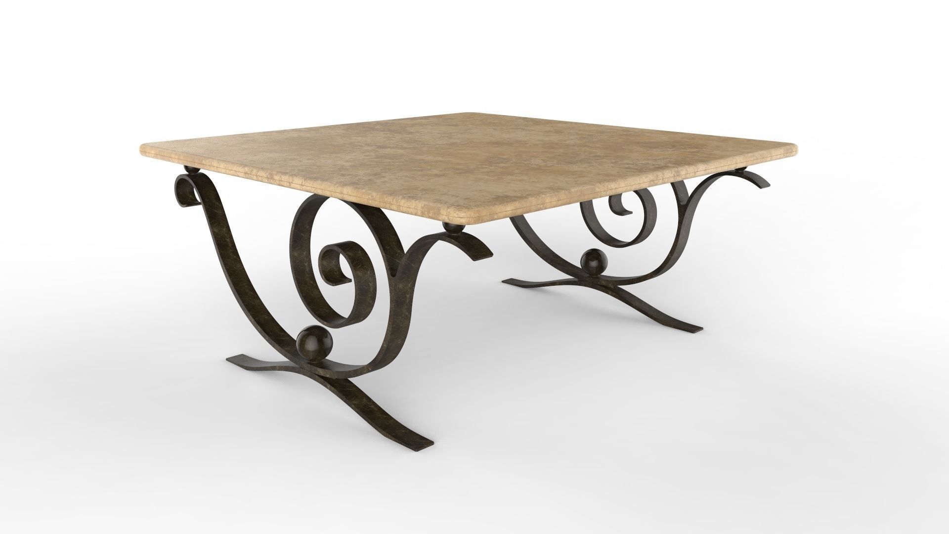 Coffee Table Aegean 3D model_3